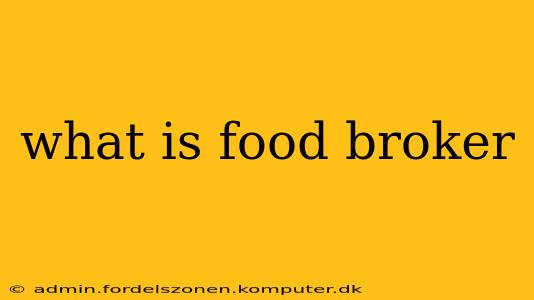 what is food broker
