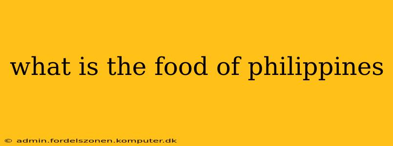 what is the food of philippines