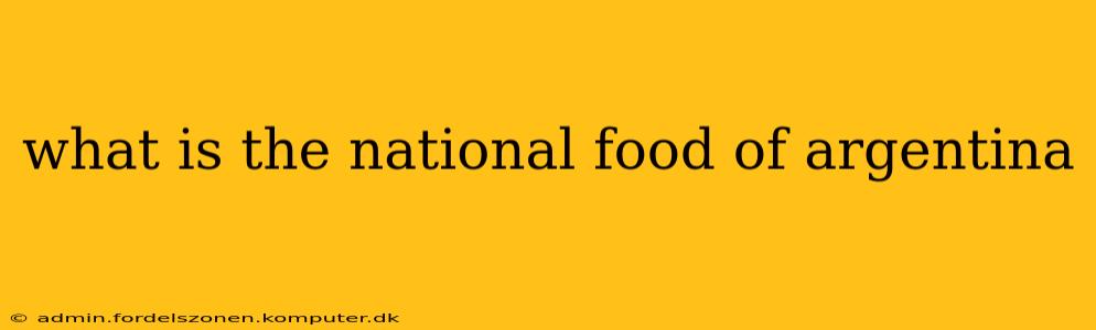 what is the national food of argentina