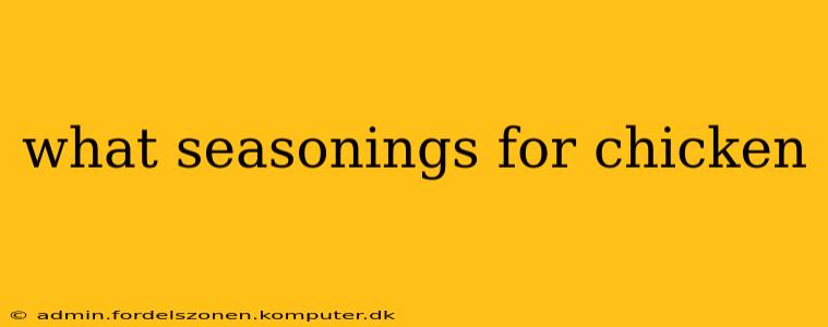 what seasonings for chicken