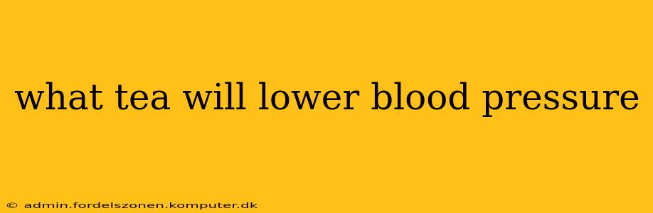 what tea will lower blood pressure