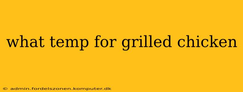 what temp for grilled chicken