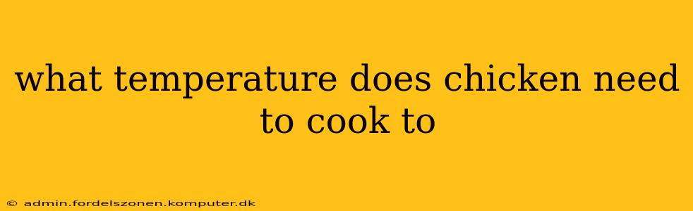 what temperature does chicken need to cook to