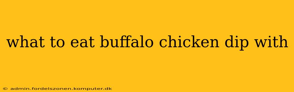 what to eat buffalo chicken dip with