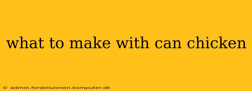 what to make with can chicken