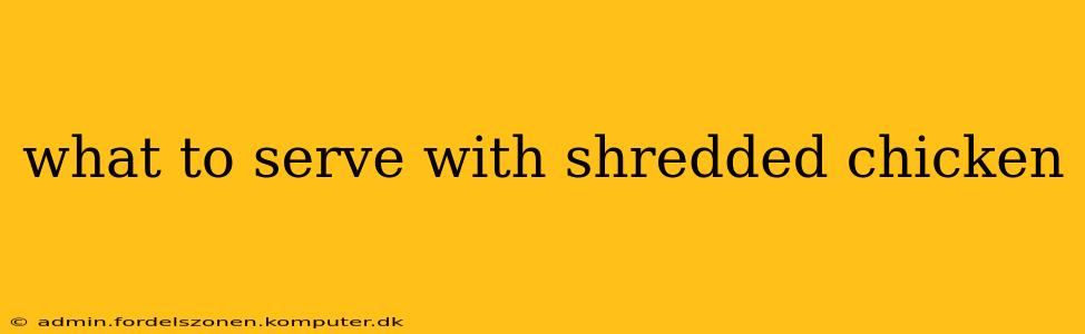what to serve with shredded chicken