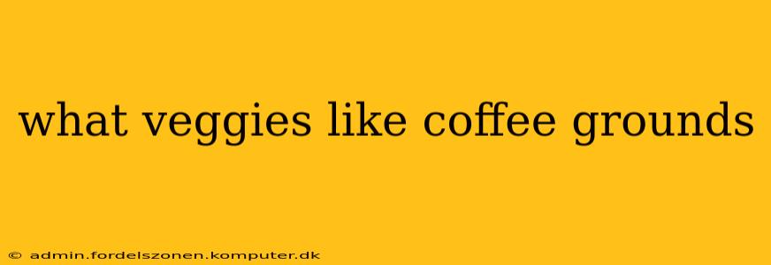 what veggies like coffee grounds