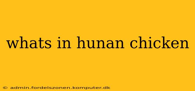 whats in hunan chicken
