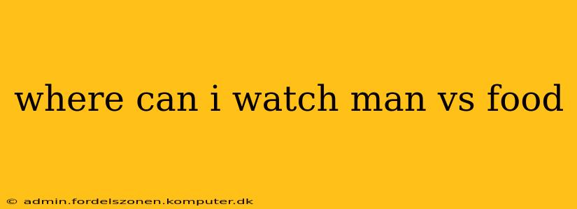 where can i watch man vs food