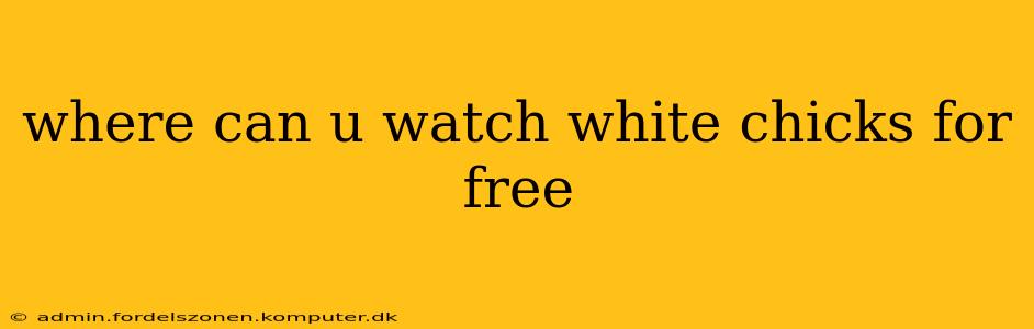 where can u watch white chicks for free