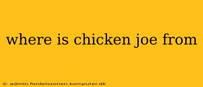 where is chicken joe from