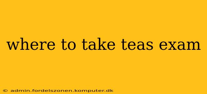 where to take teas exam