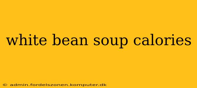 white bean soup calories