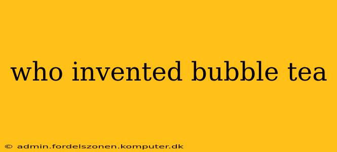 who invented bubble tea