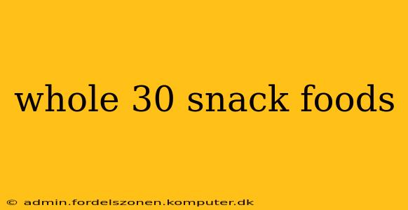 whole 30 snack foods