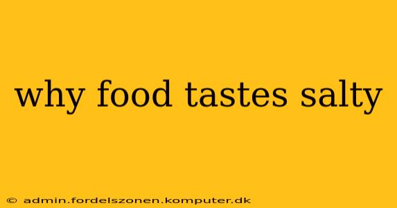 why food tastes salty