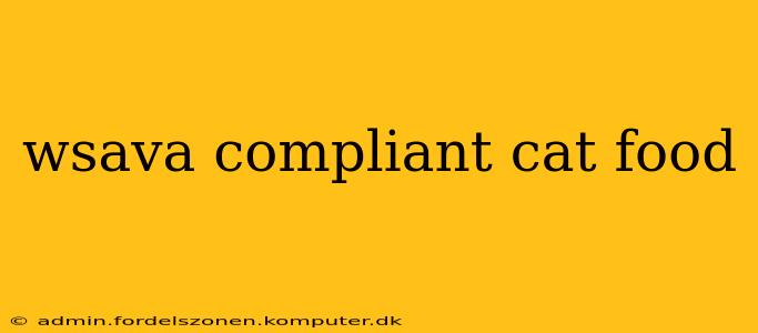 wsava compliant cat food