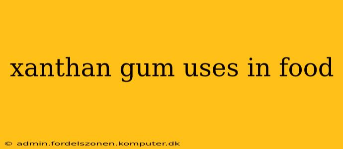 xanthan gum uses in food