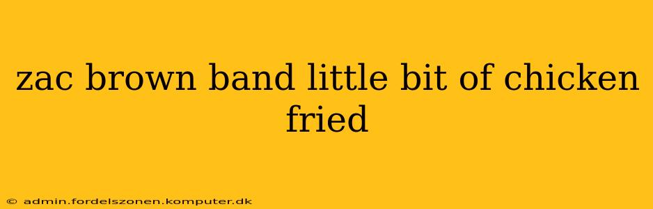 zac brown band little bit of chicken fried